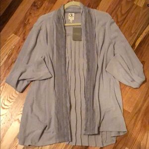NWT Anthro grey cardigan, XL